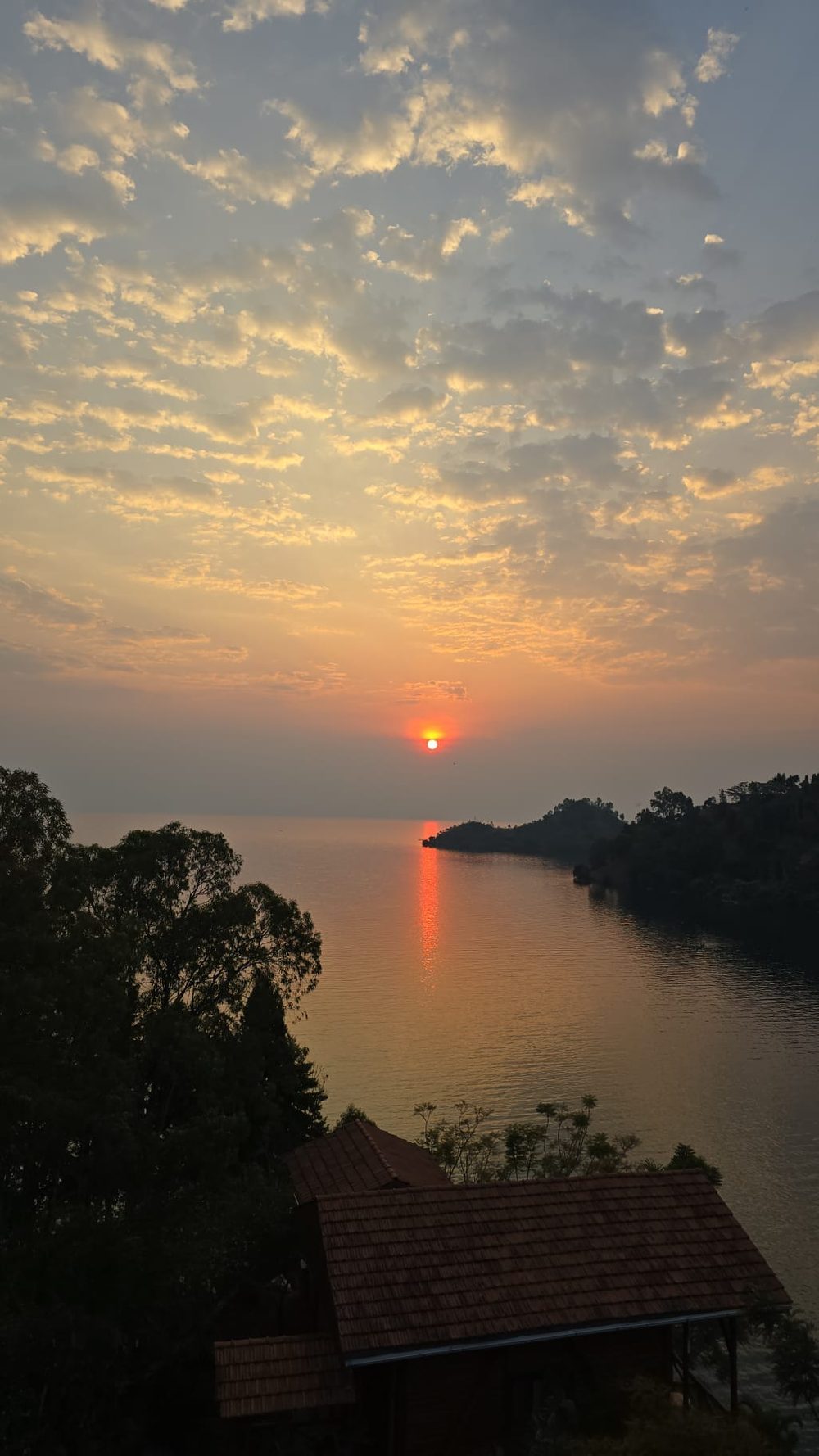 Coucher de soleil sur le lac Kivu